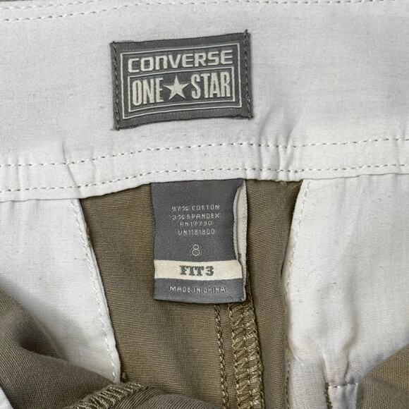 Converse one star FIT3 khaki skirt size 8 pleated front - Picture 8 of 9